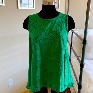 CAbi Green Gemma Top
